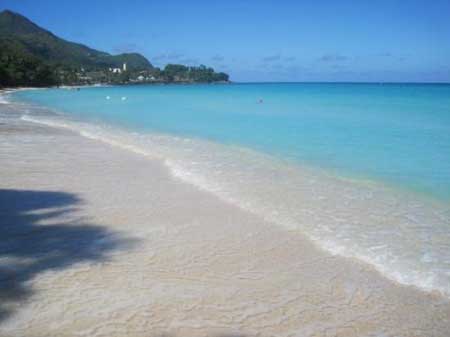 Seychelles Mahe Beau Vallon spiaggia